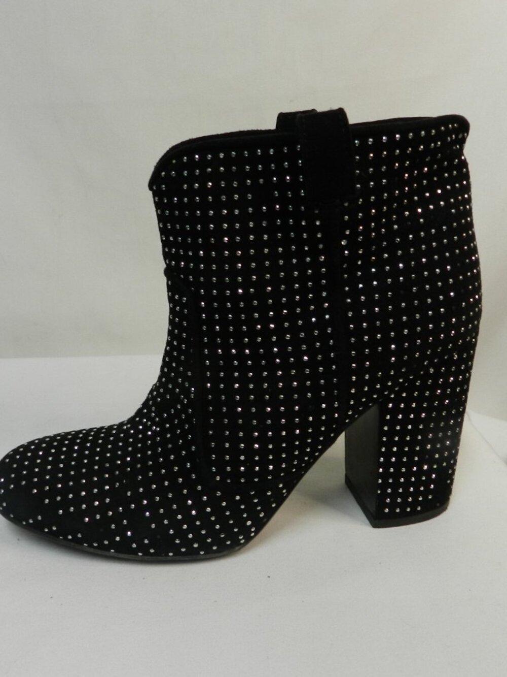 Laurence Dacade Suede silver Studded Pete ankle suede boots heeled Size 39 US 8 - Picture 2 of 10
